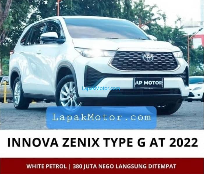 Toyota Innova Zenix Tipe G AT 2022 Surabaya